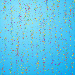 Festive confetti. Celebration stars. Colorful conf