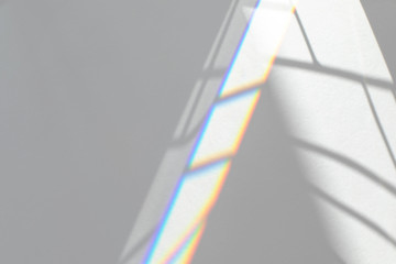 Blurred overlay effect for photo and mockups. Wall texture with organic drop diagonal shadow and...