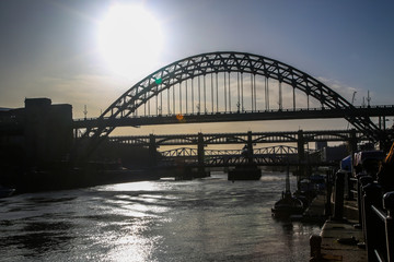 Fototapeta na wymiar Newcastle Tyne Bridge