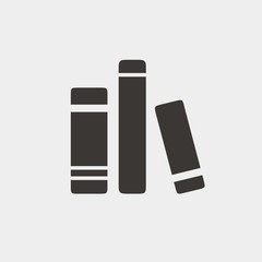 books in shelf icon vector illustration and symbol for website and graphic design