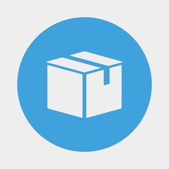 delivery box icon vector illustration and symbol for website and graphic design