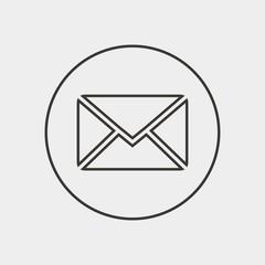 envelope icon vector illustration and symbol for website and graphic design