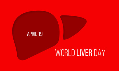 Vector illustration on the theme of World Liver Day observed on April 19th every year.