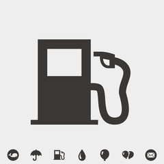 gas station icon vector illustration and symbol for website and graphic design