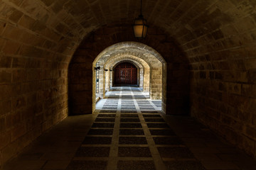 Almudaina tunnel under the cathedral of Mallorca