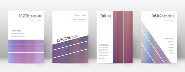 Flyer layout. Geometric majestic template for Broc