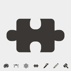 puzzle icon vector illustration and symbol for website and graphic design
