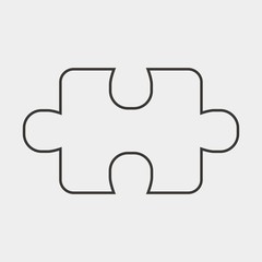 puzzle icon vector illustration and symbol for website and graphic design