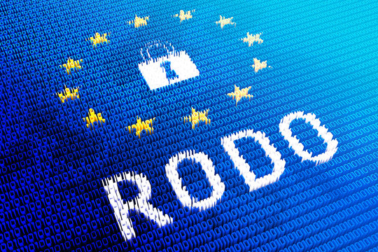 RODO/ GDPR - General Data Protection Regulation concept - 3D illustration