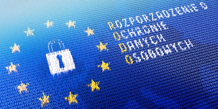 RODO/ GDPR - General Data Protection Regulation concept - 3D illustration