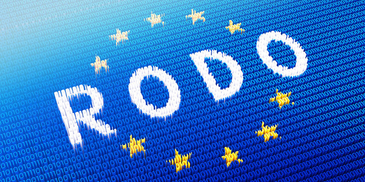RODO/ GDPR - General Data Protection Regulation concept - 3D illustration