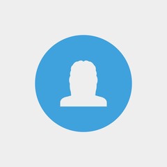 woman icon vector illustration and symbol for website and graphic design