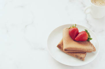 Gluten-free vegan chocolate crepes
