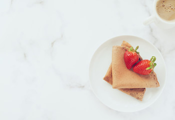 Gluten-free vegan chocolate crepes