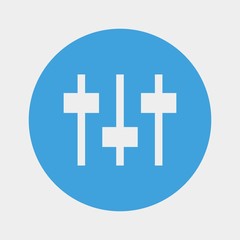 equalizer icon vector illustration and symbol for website and graphic design