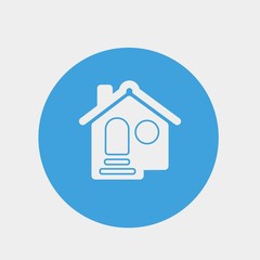 house icon vector illustration and symbol for website and graphic design