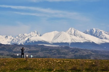 The High Tatras panorama in early spring