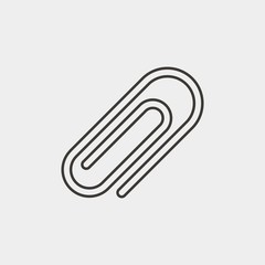 Obraz premium paper clip icon vector illustration and symbol for website and graphic design