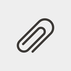 Obraz premium paper clip icon vector illustration and symbol for website and graphic design
