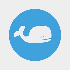 whale icon vector illustration and symbol for website and graphic design