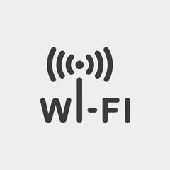 wifi icon vector illustration and symbol for website and graphic design