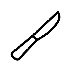 Knife icon line art