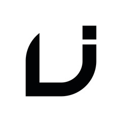 JJ J initial letter logo design icone