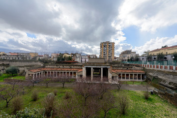 Oplontis Villa of Poppea - A  large hall overlooking the northern garden