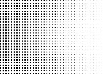 Abstract halftone dotted background. Monochrome pattern with square.  Vector modern futuristic texture for posters, sites, cover, business cards, postcards, interior design, labels and stickers.