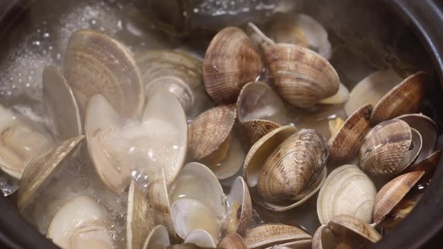 蛤　アサリ　貝鍋　鍋料理