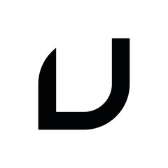 UU U initial letter logo design icone