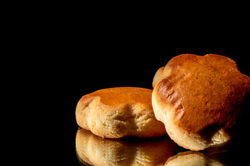 Homemade cookies, cookies on a dark background, place for text.