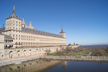 Obraz na płótnie Canvas El Escorial monastery in Madrid, Spain