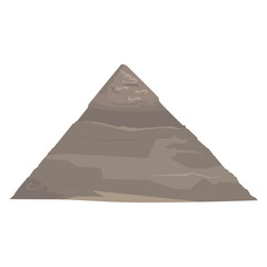 Egyptian pyramid, Giza, Cairo, vector isolated illustration