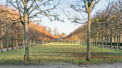 Parc du château de Compiègne en hiver