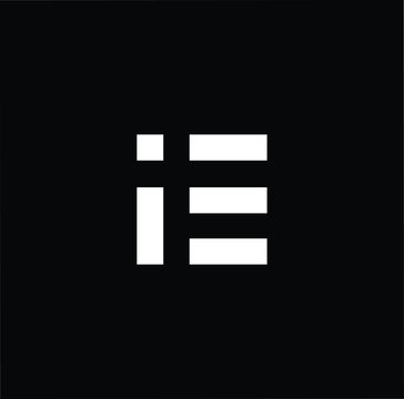 Professional Innovative Initial IE EI logo. Letter IE EI Minimal elegant Monogram. Premium Business Artistic Alphabet symbol and sign