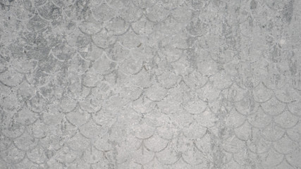 Gray moroccan Fish Scales stone concrete cement texture background