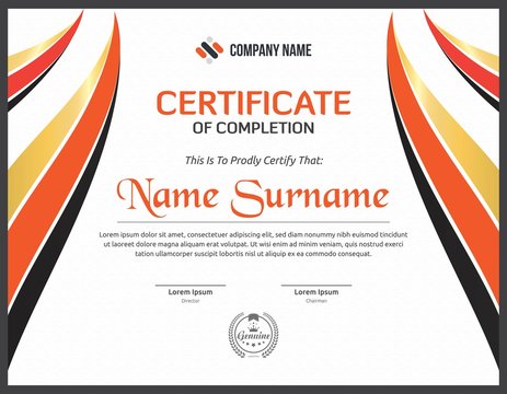 Modern certificate design for corporate companies and all types business and other sectors