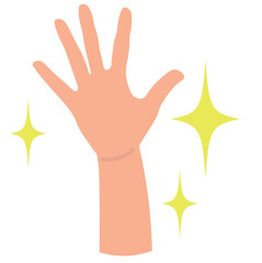 キレイな手のイラスト