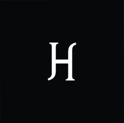 Professional Innovative Initial H HJ JH logo. Letter J Minimal elegant Monogram. Premium Business Artistic Alphabet symbol and sign