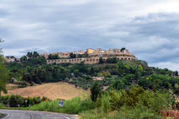 Fototapeta na wymiar Silvi, old town in Abruzzo