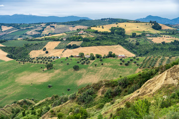 Naklejka premium Landscape in the Natural Park of Atri, Abruzzo