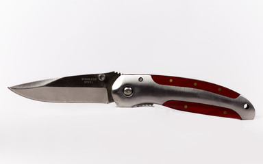 Knife on white background