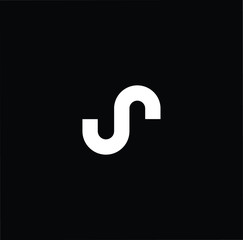 Professional Innovative Initial S SJ JS logo. Letter S Minimal elegant Monogram. Premium Business Artistic Alphabet symbol and sign