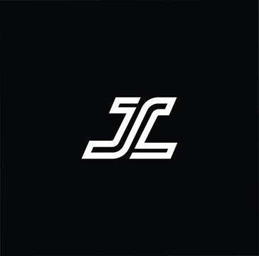 Jl logo j l design white letter jlj Royalty Free Vector