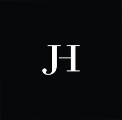 Professional Innovative Initial HJ JH logo. Letter JH HJ Minimal elegant Monogram. Premium Business Artistic Alphabet symbol and sign