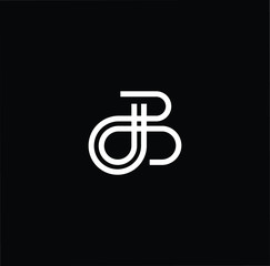 Professional Innovative Initial JB BJ logo. Letter JB BJ Minimal elegant Monogram. Premium Business Artistic Alphabet symbol and sign