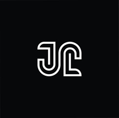 Minimal elegant monogram art logo. Outstanding professional trendy awesome artistic JJ initial based Alphabet icon logo. Premium Business logo White color on black background
