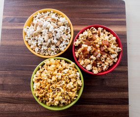 Popcorn. Traditional classic American favorite snack. 