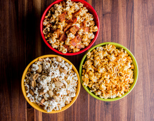 Popcorn. Traditional classic American favorite snack. 